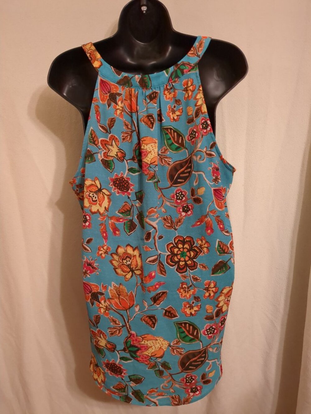 L 🏵 Sleeveless Summertime Floral Top with Tassels - Picture 6 of 14